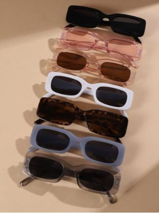 ⁦Multicolor Square Frame Cute Retro Fashion Eyeglasses⁩ - الصورة ⁦2⁩