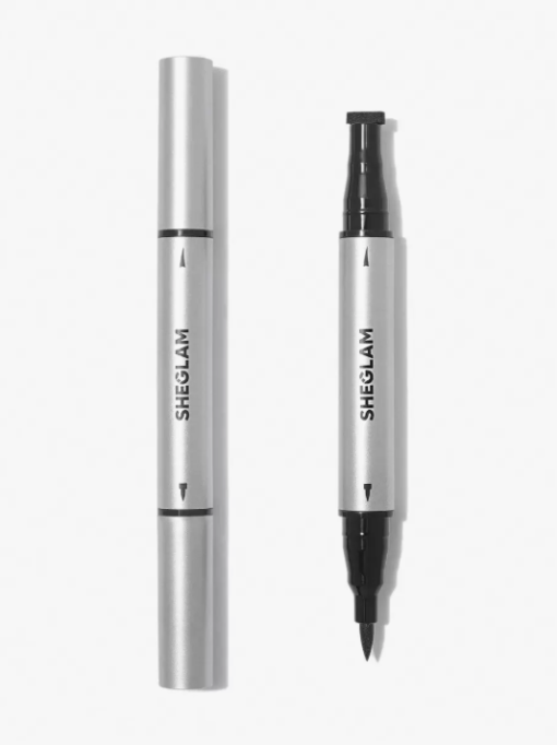 SHEGLAM Wing It Waterproof Liner Duo – 2-in-1 Cat Eye Perfection in a Stamp