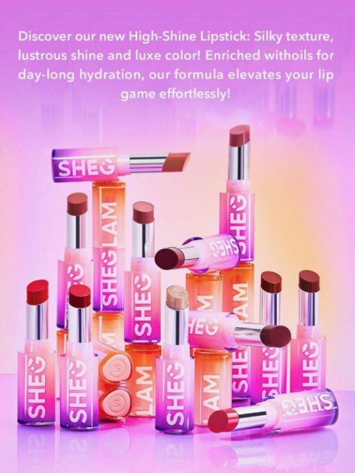 SHEGLAM Mirror Kiss High-Shine Lipstick 12 Glittering Shades - Image 2