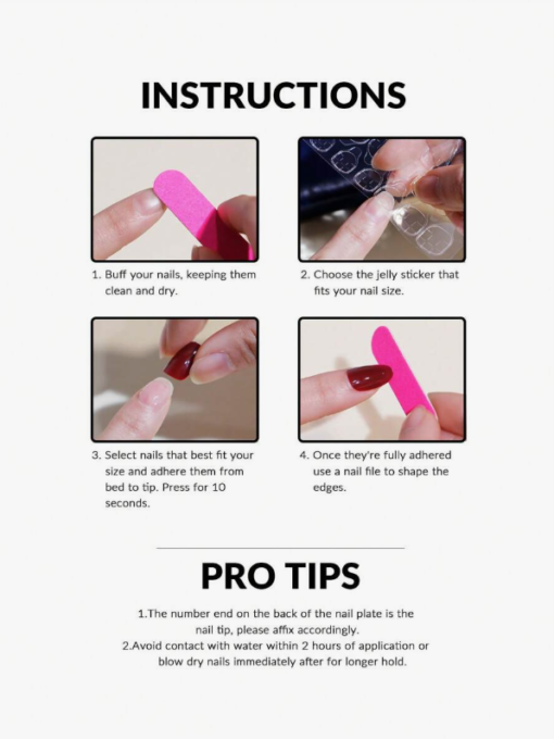 SHEGLAM Aurora Mirror Nail Kit Salon-Worthy Almond Tips & Gel Polish - Image 3