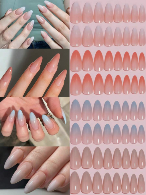 Gradient Almond Press-On Nails Salon-Quality Manicure in Minutes